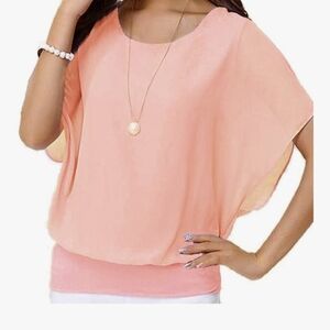 Elegant Light Pink Women's Blouse